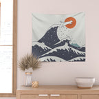 Cat Landscape 55C Wall Tapestry Gallery Image 2