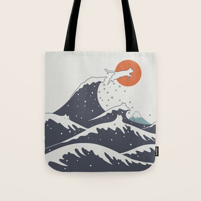 Cat Landscape 55C Tote Bag Gallery Image 1
