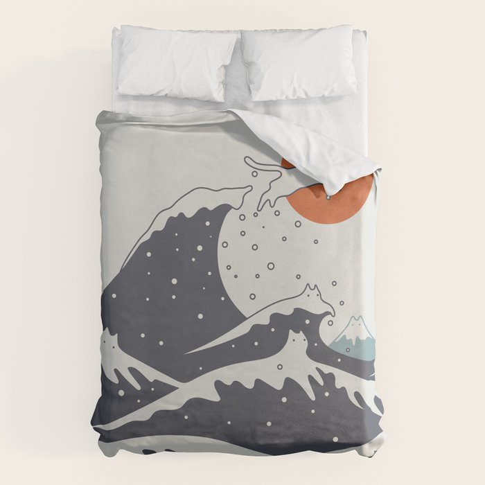 Cat Landscape 55C Duvet Cover Gallery Image 1