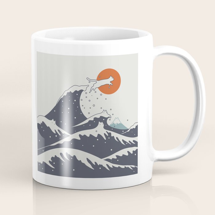 Cat Landscape 55C Coffee Mug Gallery Image 1