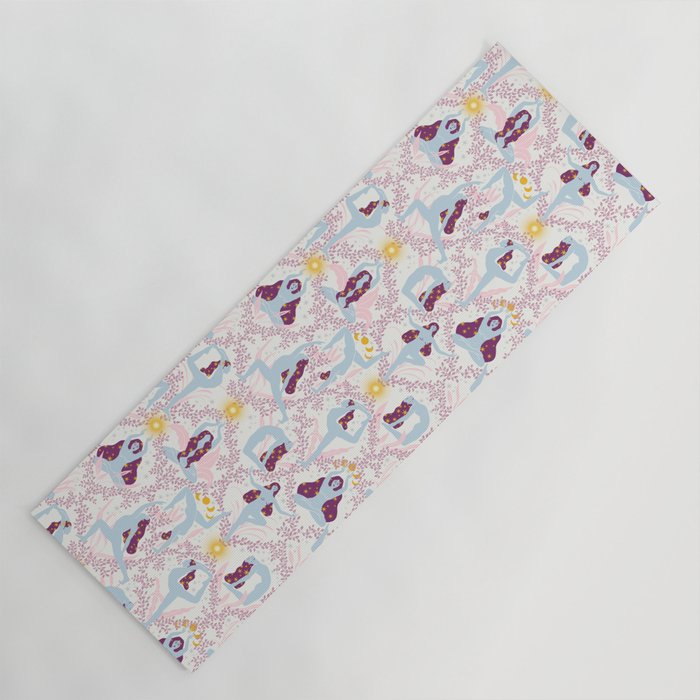 Feel the Cosmic Yoga Balance pink Yoga Mat Gallery Image 1