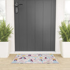 Feel the Cosmic Yoga Balance pink Welcome Mat Gallery Image 3