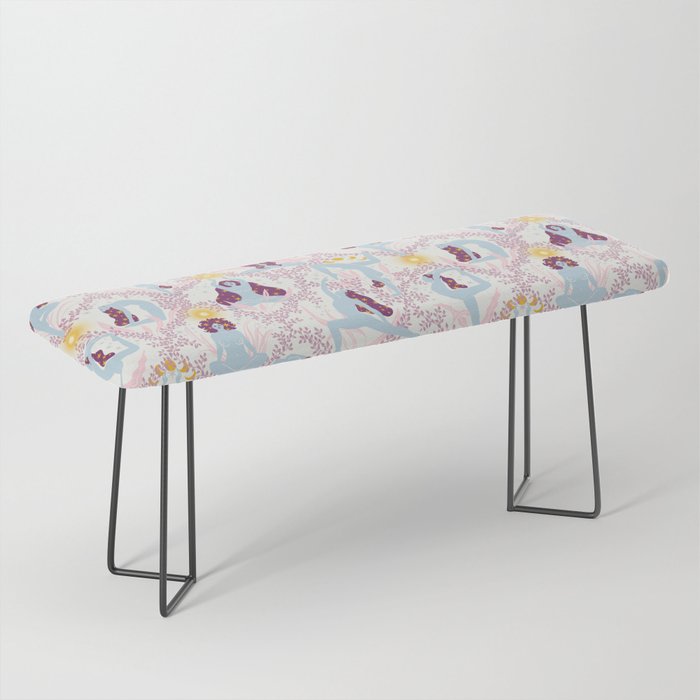 Feel the Cosmic Yoga Balance pink Bench Gallery Image 1