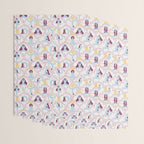 Feel the Cosmic Yoga Balance pink Wrapping Paper Gallery Image 3