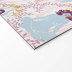 Feel the Cosmic Yoga Balance pink Welcome Mat Gallery Image 2