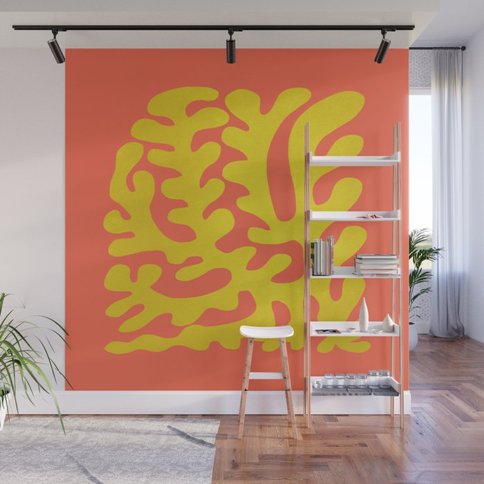 Sunflower & Tomato: Matisse Paper Cutouts 04 Wall Mural Gallery Image 1