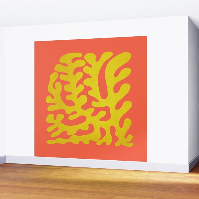Sunflower & Tomato: Matisse Paper Cutouts 04 Wall Mural Gallery Image 2
