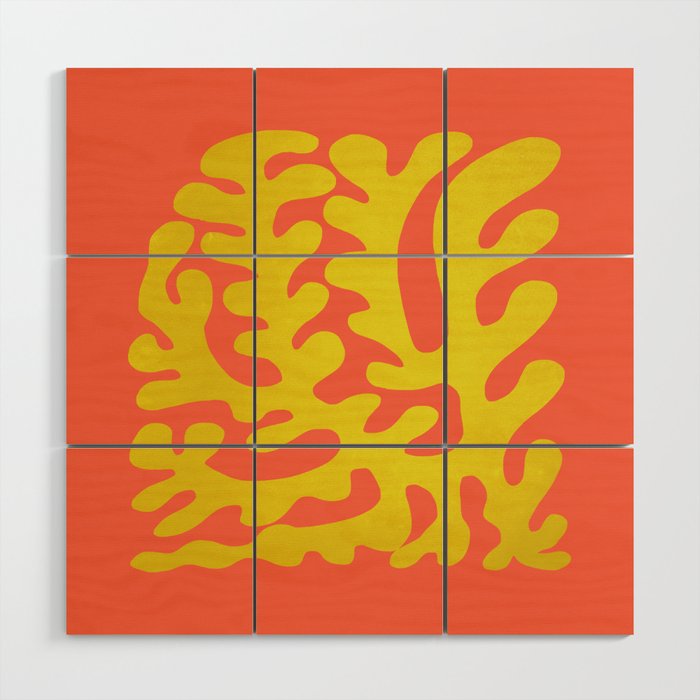 Sunflower & Tomato: Matisse Paper Cutouts 04 Wood Wall Art Gallery Image 1