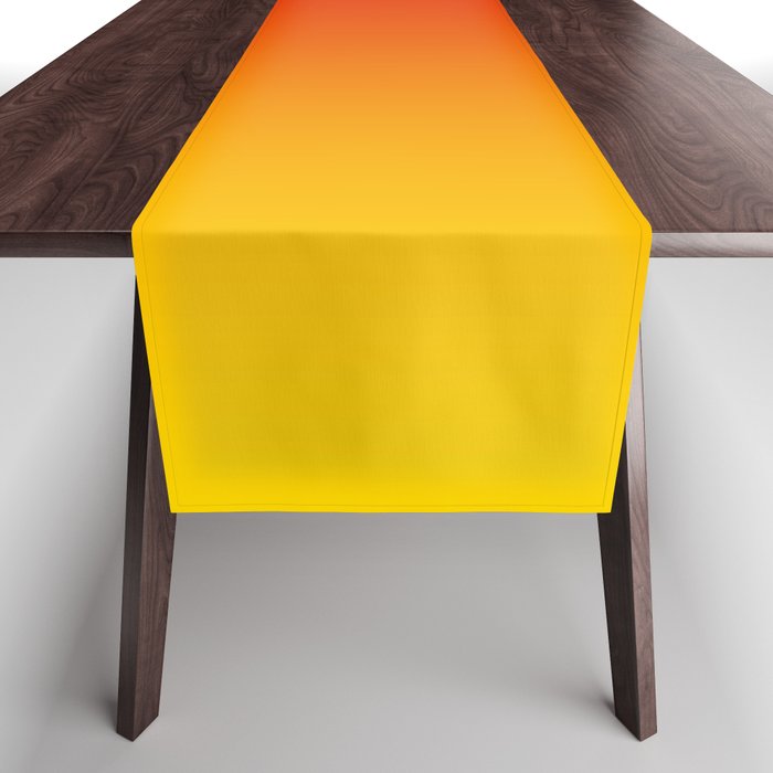 Red Orange and Gold Gradient Table Runner Gallery Image 1