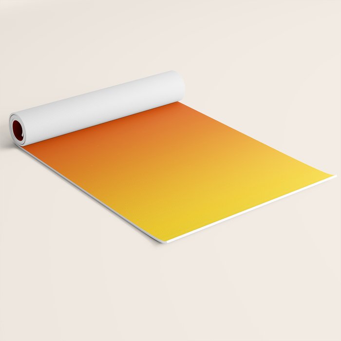 Red Orange and Gold Gradient Yoga Mat Gallery Image 2