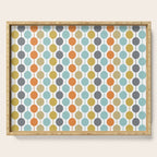 Retro Circles Mid Century Modern Background Serving Tray Gallery Image 1