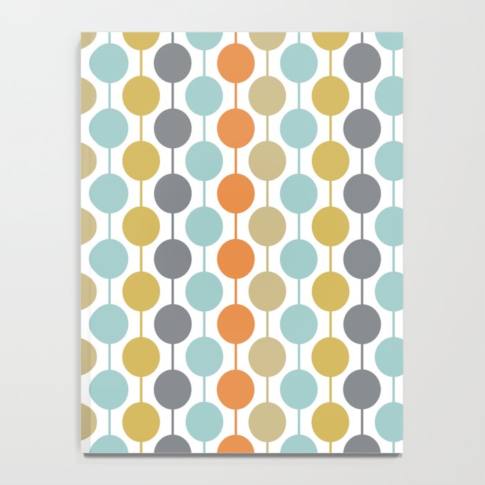Retro Circles Mid Century Modern Background Notebook Gallery Image 4