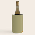 Geometric Retro Color Block Art in Earthy Tones Wine Chiller Gallery Image 2