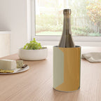 Geometric Retro Color Block Art in Earthy Tones Wine Chiller Gallery Image 4