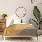 Geometric Retro Color Block Art in Earthy Tones Comforter Gallery Image 3