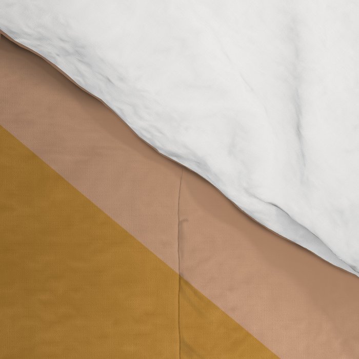 Geometric Retro Color Block Art in Earthy Tones Comforter Gallery Image 4