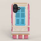 Window in Nice, France - Architecture, Travel Photography iPhone Case Gallery Image 1