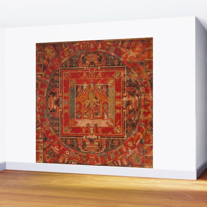 Buddhist Mandala of Vasudhara Nepal 1495 Wall Mural Gallery Image 2