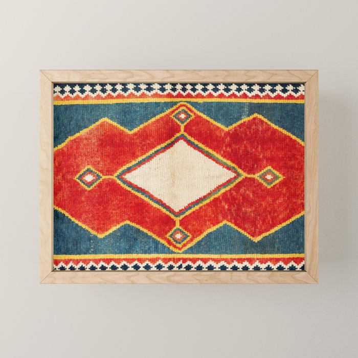 Qashqaâi Gabbeh Fars Southwest Persian Rug Print Mini Art Print Gallery Image 1