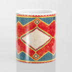 Qashqaâi Gabbeh Fars Southwest Persian Rug Print Coffee Mug Gallery Image 4