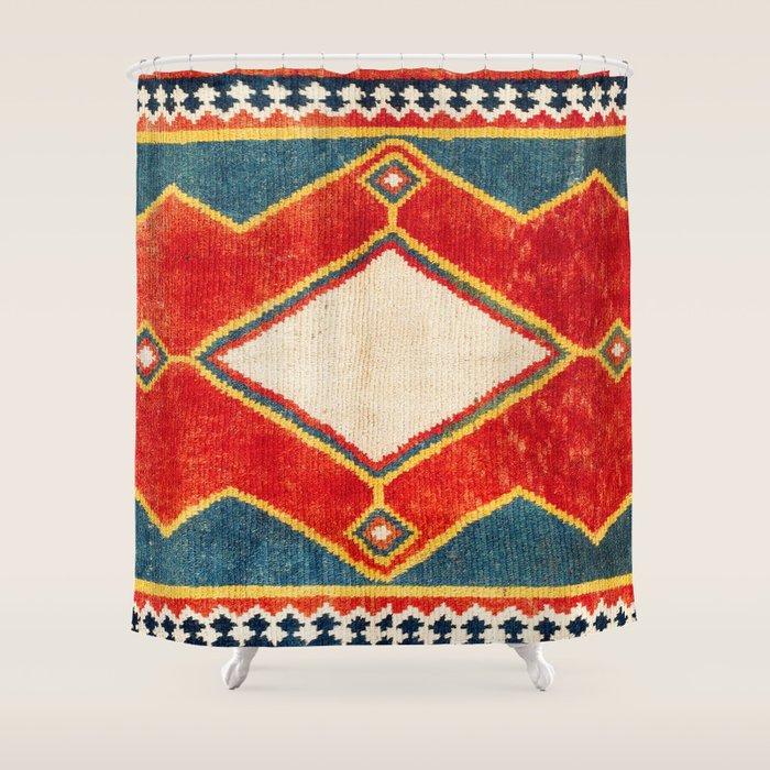 Qashqaâi Gabbeh Fars Southwest Persian Rug Print Shower Curtain Gallery Image 1