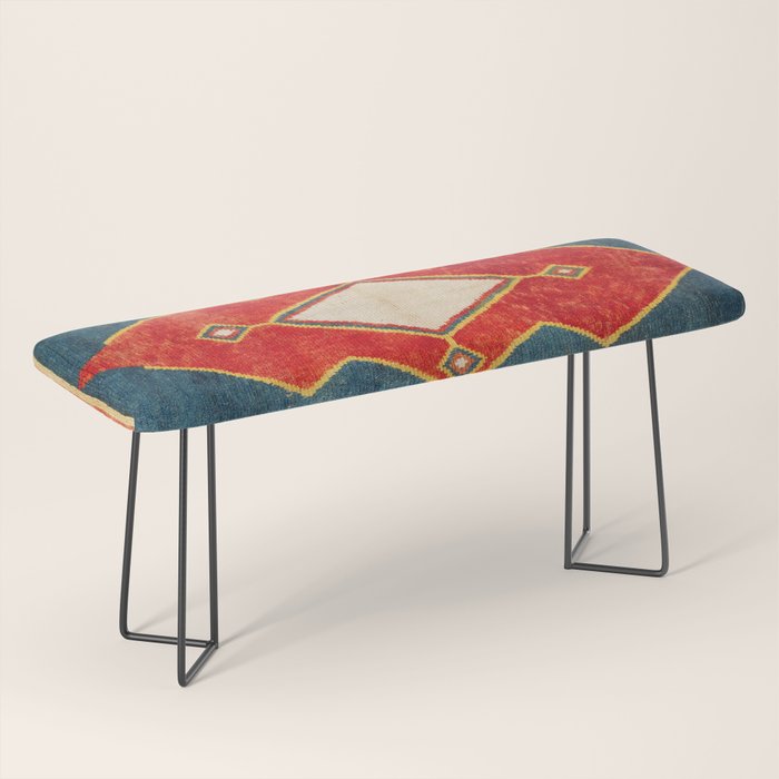 Qashqaâi Gabbeh Fars Southwest Persian Rug Print Bench Gallery Image 1