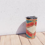 Qashqaâi Gabbeh Fars Southwest Persian Rug Print Travel Mug Gallery Image 4