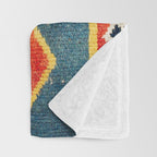 Qashqaâi Gabbeh Fars Southwest Persian Rug Print Throw Blanket Gallery Image 3