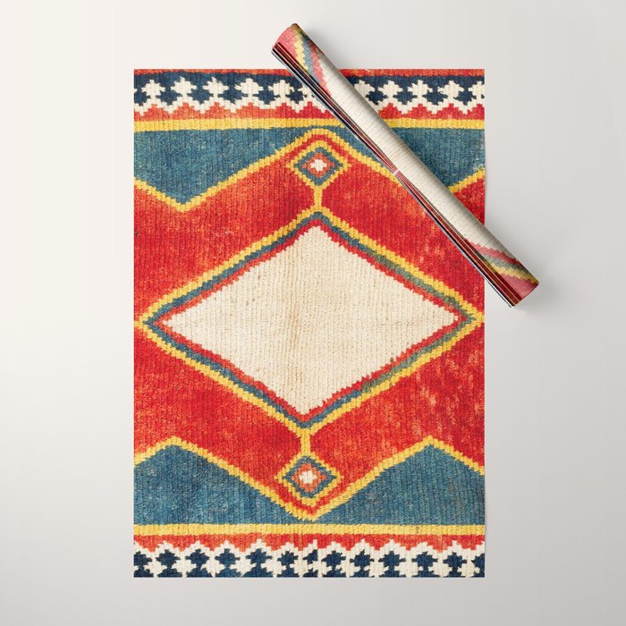 Qashqaâi Gabbeh Fars Southwest Persian Rug Print Wrapping Paper Gallery Image 1
