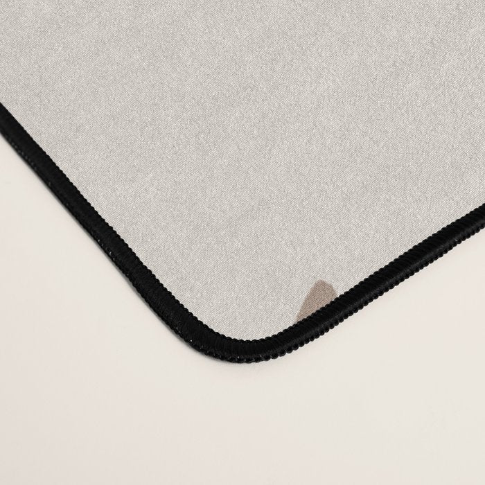 Modern Leafy Pattern - mocha and cream Desk Mat Gallery Image 4