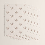 Modern Leafy Pattern - mocha and cream Wrapping Paper Gallery Image 3