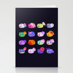 Flower sea slug - dark Stationery Card Gallery Image 2