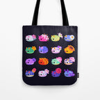 Flower sea slug - dark Tote Bag Gallery Image 1