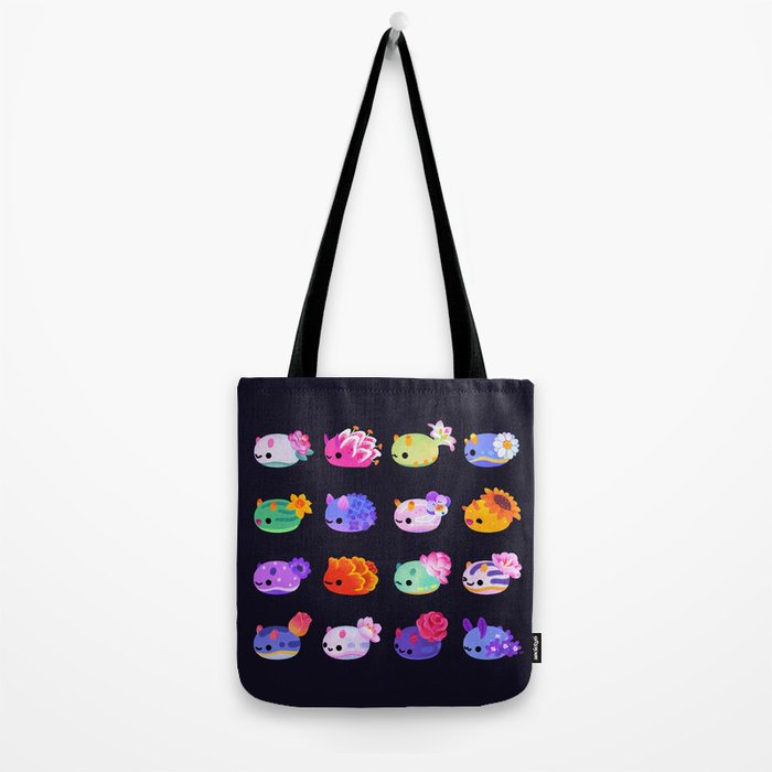 Flower sea slug - dark Tote Bag Gallery Image 2