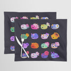 Flower sea slug - dark Placemat Gallery Image 1