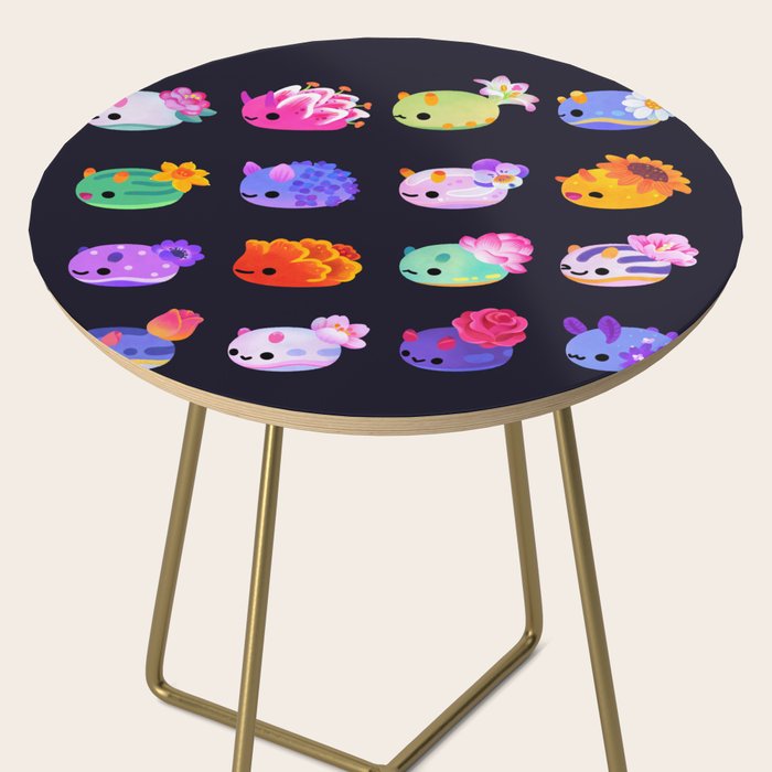 Flower sea slug - dark Side Table Gallery Image 2