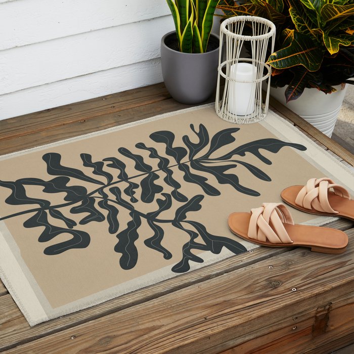 Branching Silhouettes Outdoor Rug Gallery Image 2