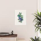 Blueberry branches painted in watercolor Poster Gallery Image 2