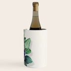 Blueberry branches painted in watercolor Wine Chiller Gallery Image 3