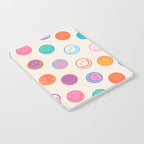 Retro Rainbow Smiling Faces Pattern Notebook Gallery Image 2