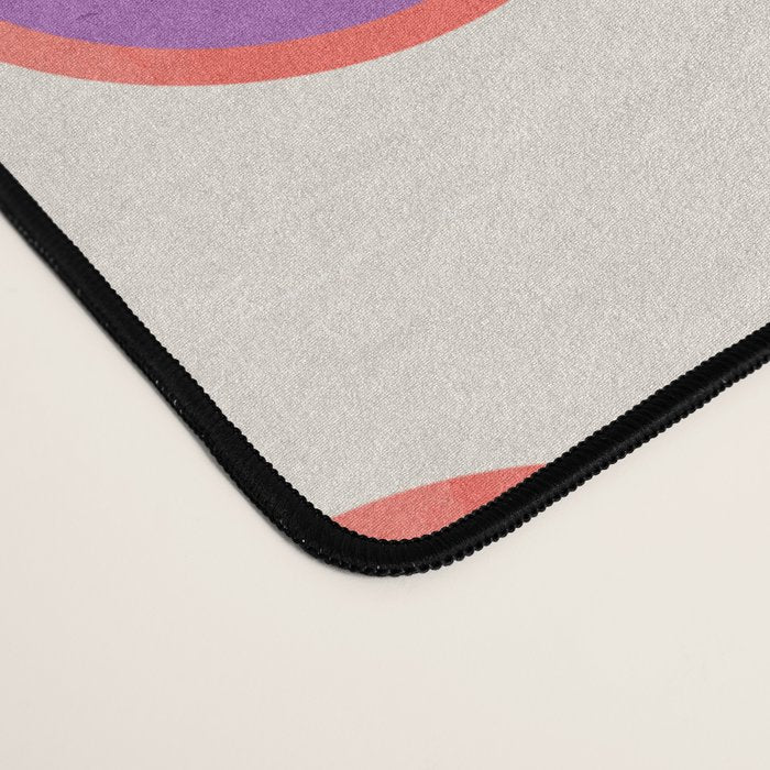 Retro Rainbow Smiling Faces Pattern Desk Mat Gallery Image 4