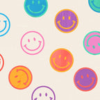 Retro Rainbow Smiling Faces Pattern Coffee Mug Gallery Image 2