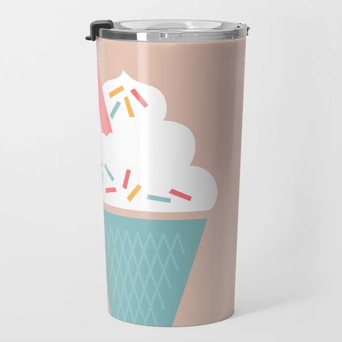 Ice Cream (Peach) Travel Mug Gallery Image 3