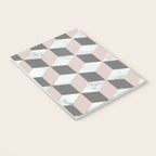 Geometric Art, Marble, Blush Pink, Gray, Abstract Art Notebook Gallery Image 3
