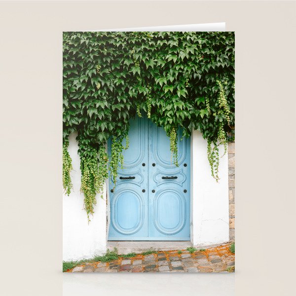 Montmartre Paris | The blue door  Stationery Card Gallery Image 2
