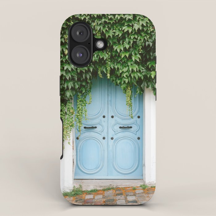 Montmartre Paris | The blue door  iPhone Case Gallery Image 1