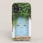 Montmartre Paris | The blue door  iPhone Case Gallery Image 1