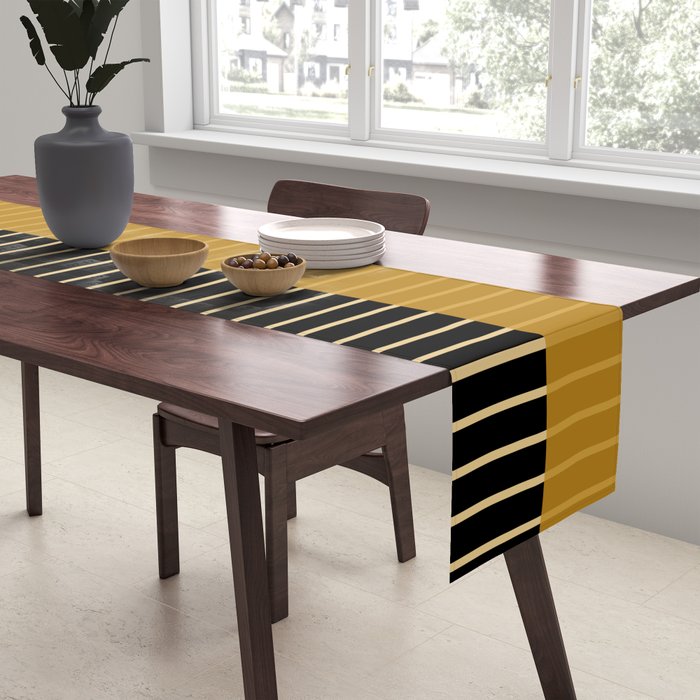 Color Block Lines XII Table Runner Gallery Image 2