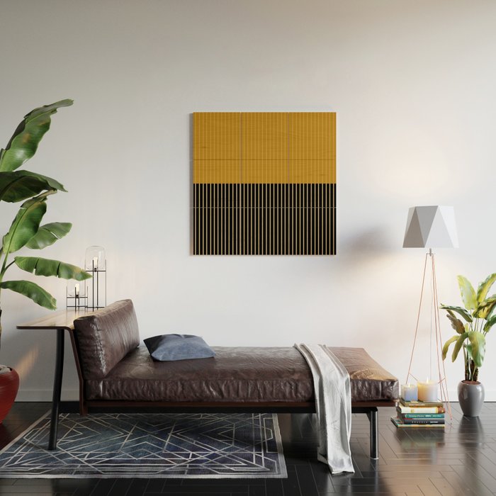 Color Block Lines XII Wood Wall Art Gallery Image 2