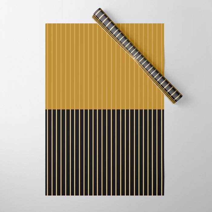 Color Block Lines XII Wrapping Paper Gallery Image 1